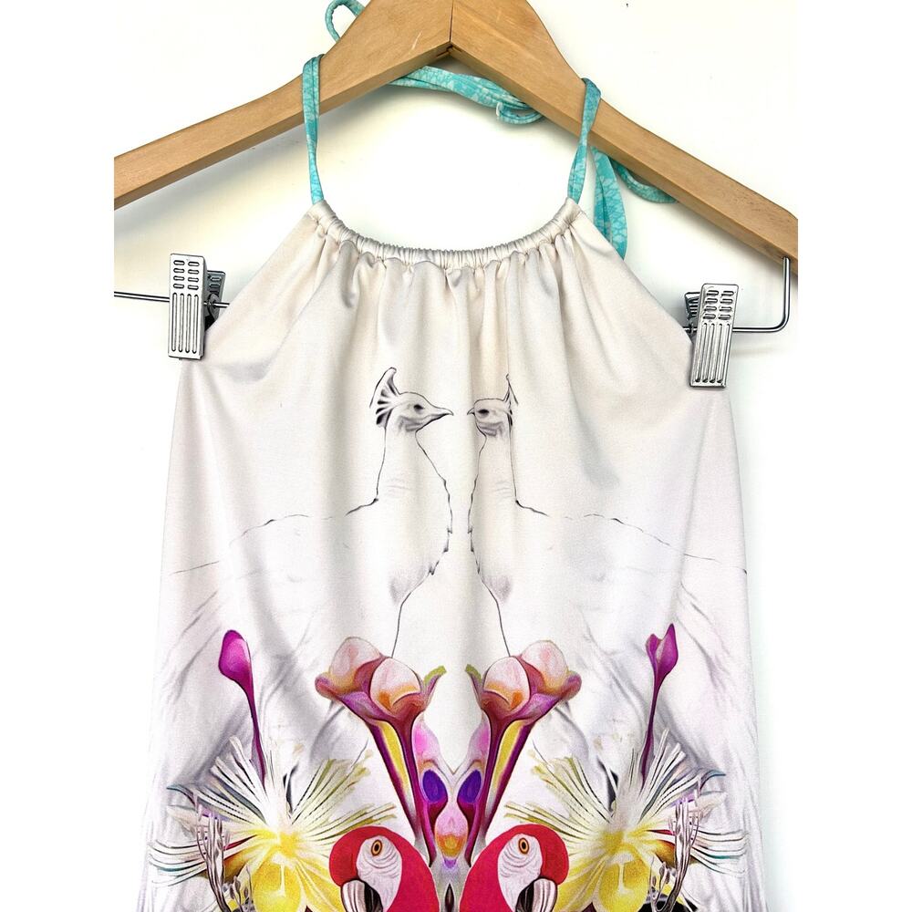 Roberto Cavalli Designer Swimsuit One Piece Halter Low Back Bathing Suit Large - Picture 5 of 9